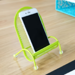 Cute Chair Desk Phone Stand – Anti-Slip Desktop Holder for Phones - Light Green