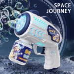 Automatic Space Light-Up Bubble Gun – Electric Kids Bubble Machine