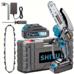 Mini ChainsawCordless, Lightweight & Portable Handheld Electric Tree Cutter with Splash Guard, Security Lock, Optional Rechargeable Battery, And Safe Trimming for Quick Cutting Of Tree Branches, Courtyard, Household, And Garden - Image 2