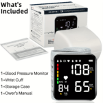 Automatic Wrist Blood Pressure Monitor with Large LCD Display