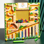Magnetic Color & Number Maze Toy for Toddlers & Kids