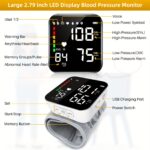 Automatic Wrist Blood Pressure Monitor with Large LCD Display