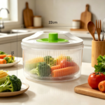 1.3-Gallon Manual Salad Spinner & Vegetable Washer Basket - Green 101.44oz Dehydrator Basic Model