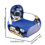 Navy Blue Space Theme Ball Pit & Kids Playhouse – Indoor/Outdoor Tent