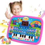 Kids Educational English Learning Toy – Alphabet, Numbers & Music Tablet - The pink