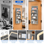 Over-the-Door Hanging Storage Organizer with Clear Windows