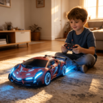 1:18 Remote Control Transforming Robot Car with LED Lights