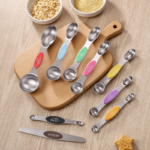 9-Piece Magnetic Stainless Steel Measuring Spoons Set with Leveler