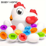 Toddler Easter Egg Color Matching Toy & Shape Sorter 6 Eggs