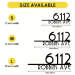 Custom Metal Room Number Sign – Wall-Mounted Address Plate