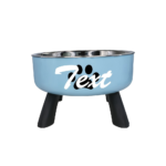 Personalized Stainless Steel Elevated Dog Bowl | Neck Protection & Anti-Slip