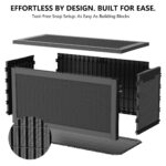 Large Outdoor Resin Deck Box with Lockable Lid & Handles