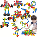 83-Piece STEM Building Blocks Set for Kids Random Colors