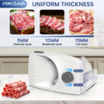 200W Electric Deli Meat Slicer 0–15mm Adjustable Thickness