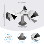 3D Rotating Reflective Bird Repeller – Outdoor Wind Pinwheel Deterrent