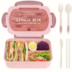 Partitioned Thermal Bento Lunch Box – Microwavable Food Container 4 Colors