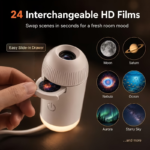 2-in-1 USB Starry Sky & Nebula Lamp – Portable Flexible Gooseneck Projector with Interchangeable Slides & Adjustable Lens - Image 2