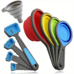 8-Piece Collapsible Silicone Measuring Cups & Spoons Set