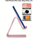 Aluminum Desk Phone Stand – Adjustable Holder for iPhone & Samsung