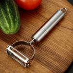 3-in-1 Stainless Steel Food Processor & Peeler | Manual Kitchen Chopper - Image 2