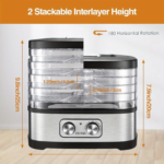 OSTBA Food Dehydrator Machine – 5 BPA-Free Trays 240W