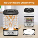 OSTBA Food Dehydrator Machine – 5 BPA-Free Trays 240W