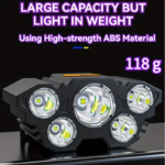 BOGO 2-Pack 5-LED Rechargeable Headlamp – Bright Camping & Work Light