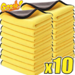 10-Pack Microfiber Car Cleaning Towels – Ultra Absorbent Wash Cloths