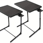 Adjustable Foldable TV Tray Table – 6 Heights & 3 Tilt Angles