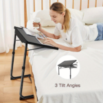 Adjustable Foldable TV Tray Table – 6 Heights & 3 Tilt Angles