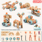 Kids Toy Tool Box Set with Electric Drill & Screws for STEM Play