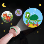 Kids Flashlight Projector Toy – Animal, Dinosaur & Marine Patterns