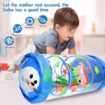 Inflatable Roller Drum Crawling Toy with Ocean Animals