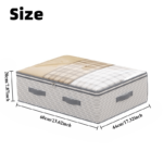 Large Clothing Storage Bag with Flip-Top Clear Window