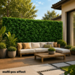 5-Panel Artificial Greenery Wall 60&quote;x40&quote; – Privacy Fence Screen