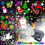 LED Christmas & Halloween Projection Party Light – Indoor/Outdoor Stage Lamp