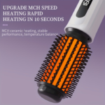 2-in-1 Cordless Hair Straightener & Curling Brush with LCD