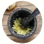 Manual Garlic Press & Spice Grinder Set – PP Mortar & Pestle Set