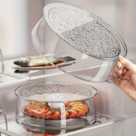 Stackable Microwave Splash Guard Cover – Heat Resistant 360°