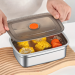 20-Piece Stainless Steel Food Storage Containers with Airtight Lids