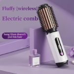2-in-1 Cordless Hair Straightener & Curling Brush with LCD
