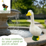 22.5-inch Large Modern White Crane Statue - Elegant Plastic Goose Sculpture Suitable for Outdoor/ Decor, Garden Ornament, Christmas Decoration, Figurine for, Balcony, Entryway with Stable Base