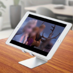Aluminum Desk Phone Stand – Adjustable Holder for iPhone & Samsung