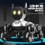 Rechargeable Remote Control Robot Dog Toy with Music & Stunts