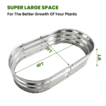 Galvanized Raised Garden Beds 2-Pack – Outdoor Planter Boxes