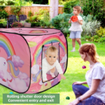 Kids Pink Ice Cream Truck Pop-Up Playhouse Tent for Girls