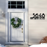 Custom Metal Room Number Sign – Wall-Mounted Address Plate