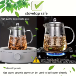 Heat-Resistant Glass Teapot & Water Pitcher