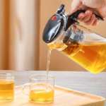 25 oz Glass Press Teapot with One-Touch Tea Separator