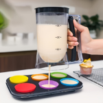 Cake Batter Dispenser with Precision Nozzle for Cupcakes